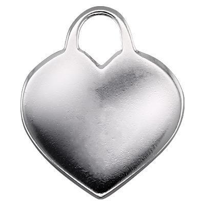 Sterling Silver Heart Lock Blank