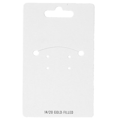 Gold-Filled Jewelry Card Hang Tag