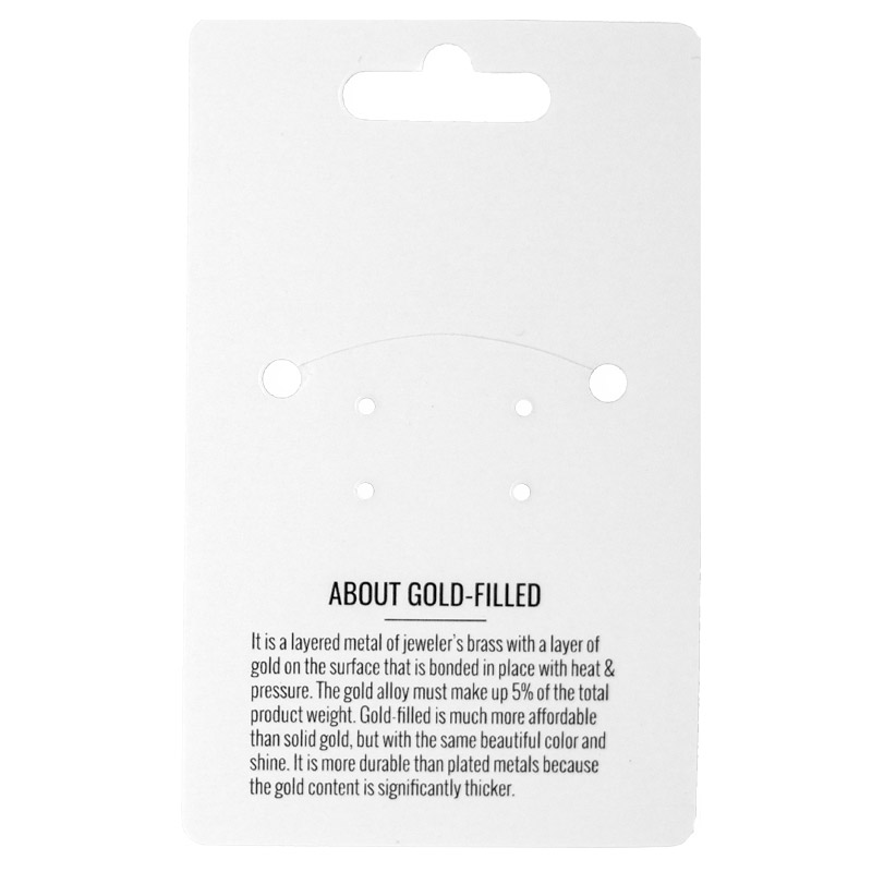 Gold-Filled Jewelry Card Hang Tag