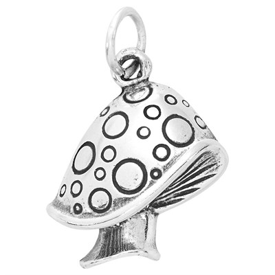 Sterling Silver Mushroom Charm