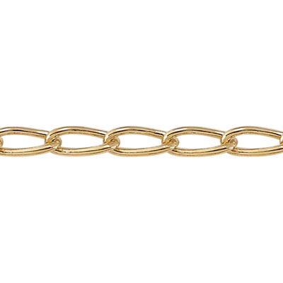 Gold Filled Drawn Curb Chain Footage