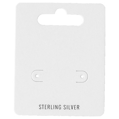 Sterling Silver Earring Card Hang Tag