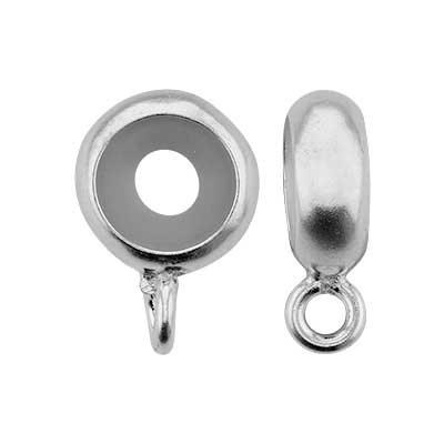 Sterling Silver Stopper Rondell Bail