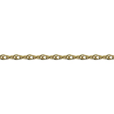 14K Gold 1mm Rope Chain Footage