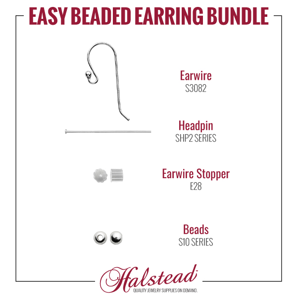 Sterling Silver Long Ball End Earwire